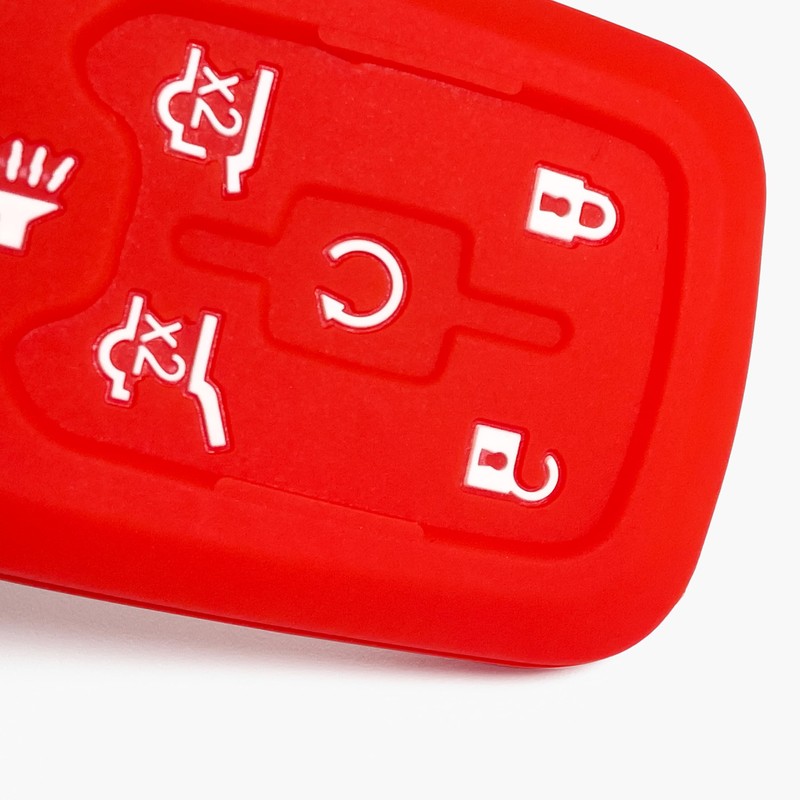 2-Pack Click&Fit Silicone Key Fob Covers Compatible with Chevy Suburban