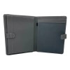 Carpeta Ejecutiva Oficio Con Bolsillo, Portablock Y Lengüeta Color Gris