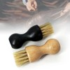 GSHLLO 2 Pcs Shoe Shine Brushes Boot Buffing Brushes Suede