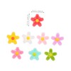 DECHOUS 50pcs Mini Resin Flower Charms Elegant Daisy Cabochons for