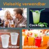 50 Stück Trinkbecher | Eichstrich 0,4l | Bierbecher Plastikbecher Einwegbecher