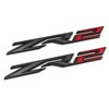 Mnneryss 2PCS Black Red Fender ZR2 Emblem Badge Compatible with
