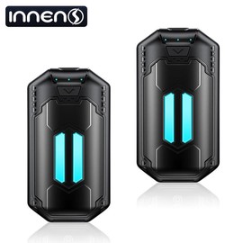 Electric Hand Warmers Rechargeable 3000Mah*2 Portable Hand Warmer Battery Operated, Gifts for Men Chrismas, Outdoor Camping Gifts, Hunting Accessories and Gear - Color: Black (708)