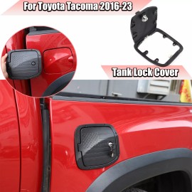 autopart2021 Star Door Fuel Tank Cover W/ Lock Gas Cap Tank Trim For Toyota Tacoma 2016-23 US