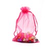 Bezall 100pcs Drawstring Organza Jewelry Candy Pouch Party Wedding Favor