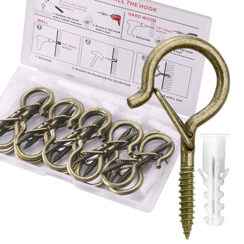 PlusRoc 20 Pack Q-Hanger String Light Hooks for Haning Lights