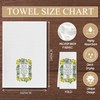 Elefeltclave Italian Blessing Lemon Kitchen Towels, Italian Floral Lemon Dish