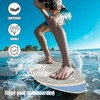 LINGVUM Skimboard with EVA Grip Pad and High Gloss Clear