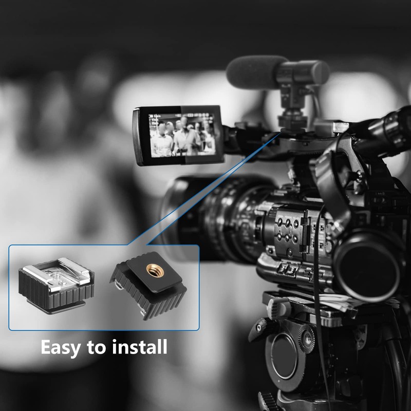 Hot Shoe Mount Adapter to 1/4" Screw Cold Shoe Mount