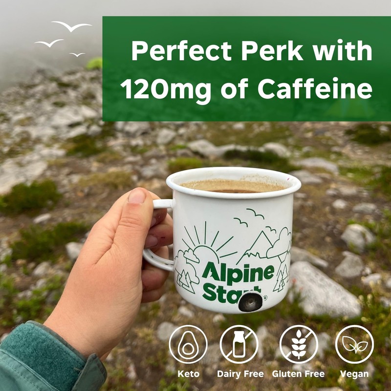 Alpine Start Instant Coffee Powder Mix from High Altitude Colombian