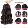 French Curl Braiding Hair 20 Inch 8 Packs Curly Braiding