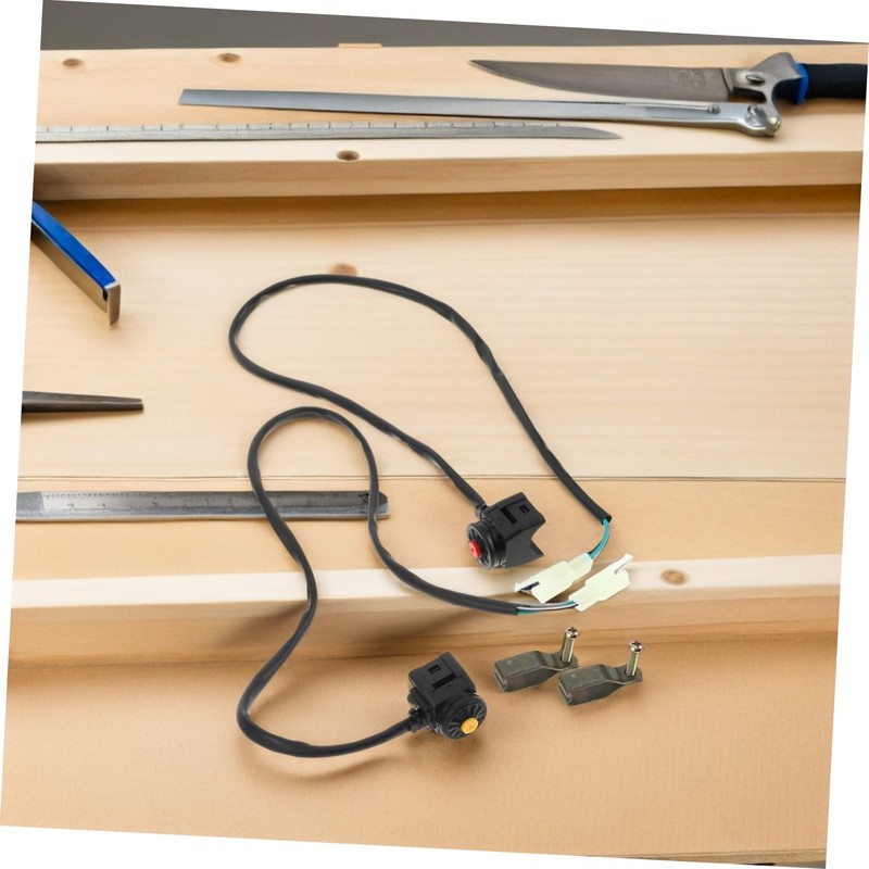 BUGUUYO 2pcs Motorcycle Stop Button Ignition Switch for ATV Motorbike