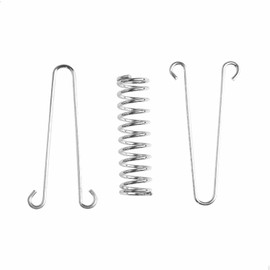 Tension Springs, Tension Spring, Awning Mounting Accessories, Spring Buckle with 4 Coil Springs, 8 Carabiners for Tents, Awnings, Camping Accessories, Tarps, Wire Racks, Camping Accessories, Set of 4
