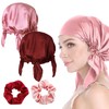 Anmahe Hair Bonnet for Sleeping 2 PCS,Satin Hair Bonnet,Silk Bonnet,with