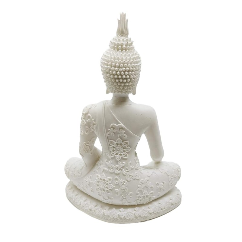 Sterlling Effectz Ornaments JRose Collections Thai Buddha Sitting White Colour