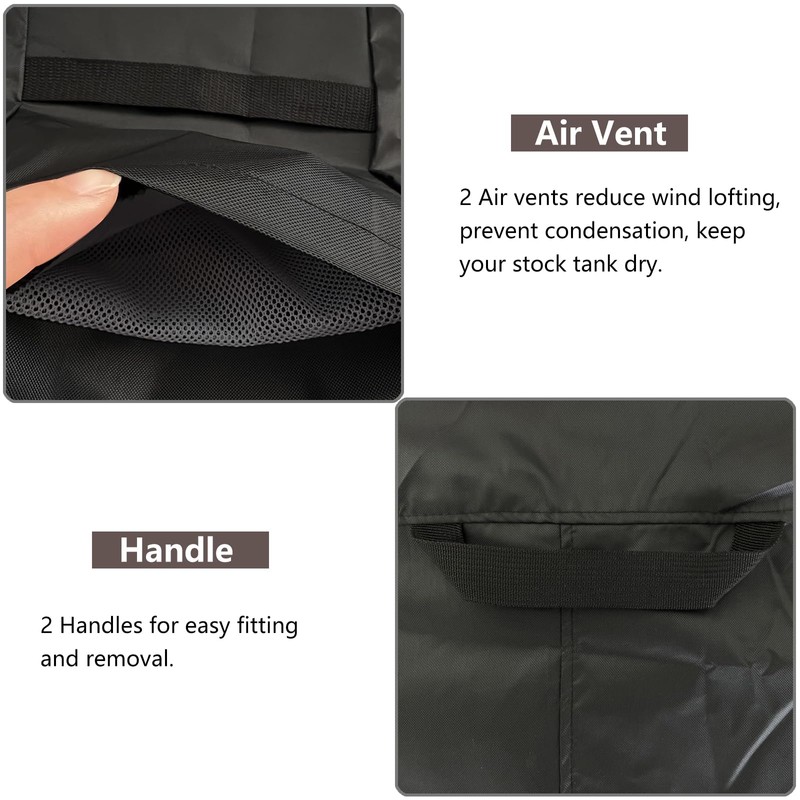 COSFUN 100 Gallon Oval Stock Tank Cover,Waterproof Dust Proof Anti-UV