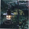 BESPORTBLE 1set Outdoor Folding Lamp Rack Light Pole Hanger Double