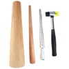 Auniwaig Wood Ring Mandrel Pine Ring Making Tool Hammer Mallet