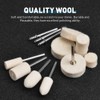 Felt Polishing Buffing Wheel for Dremel Rotary Tool 80Pcs Accessories