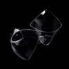 LSR LORESO Mini Swirl Triangle Plastic Dessert Cups with Spoons,
