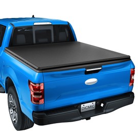 DICMIC Soft Tri-Fold Truck Bed Tonneau Cover Compatible with 2005-2023 Nissan Frontier 5FT Bed (NO México)