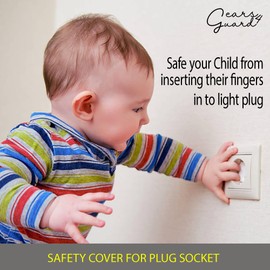 Plug Socket Covers for Baby – 10 Pieces 3 Pin Plug Socket Covers UK– Childproof Socket Protectors for Baby Safety – Outlet Covers for Toddlers & Infants – Easy to Install