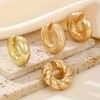 Gold Chunky Ear Cuffs Earrings Set for Women Punk Thick