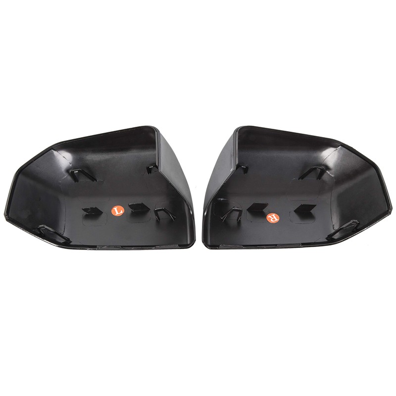 ECOTRIC Top Half Upper Driver/Passenger Side View Gloss Black Mirror