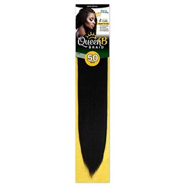 Queen B Braid 50" Pre Stretched (2 Packs) (#1B)