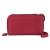 Julia Buxton Pebble RFID Ultimate Double Zip Organizer® Red