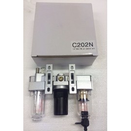 THB 1/4 Mini Combination Filter Regulator Lubricator AIR LINE PARTICULATE Filter Moisture Trap Lubricator Oiler Regulator