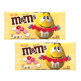 M&M's Peanut Chocolate Candies - Pack of 2 - Perfect for Any Occasion - Great Tasting Candy that All Generations Love - Colorful Candy Shell with Chocolate and Peanuts