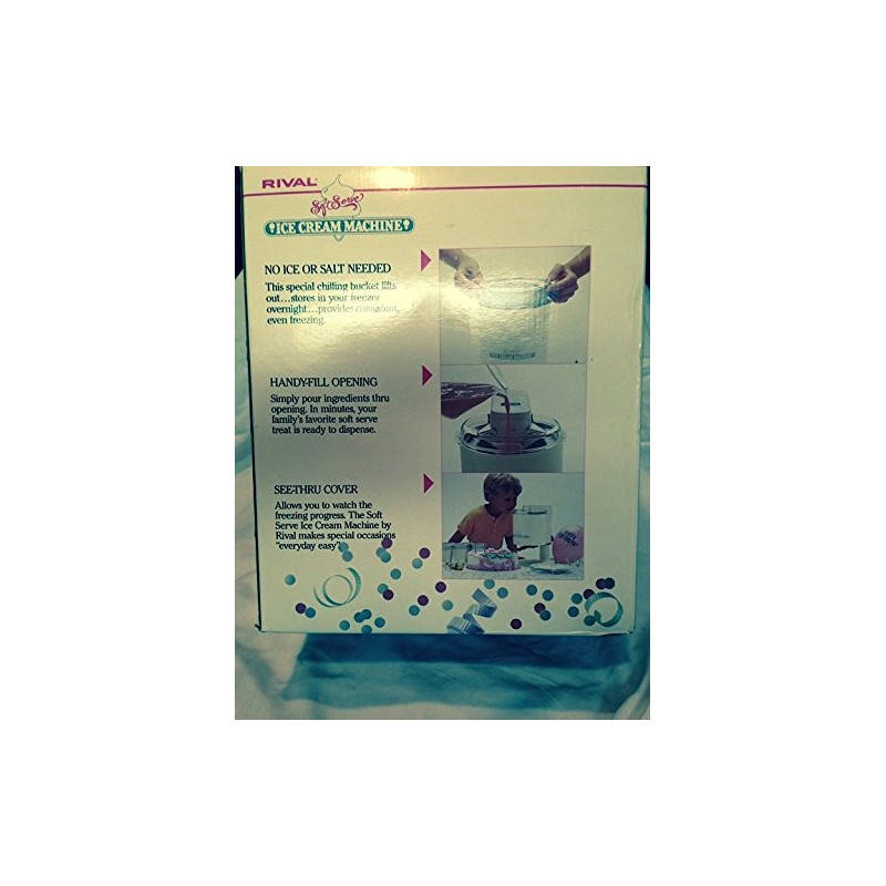 Rival Soft Serve Ice Cream Maker - Model 8150