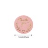 2 Roll 1Inch Thank You Stickers, Small Pink Bronzing Personalizados