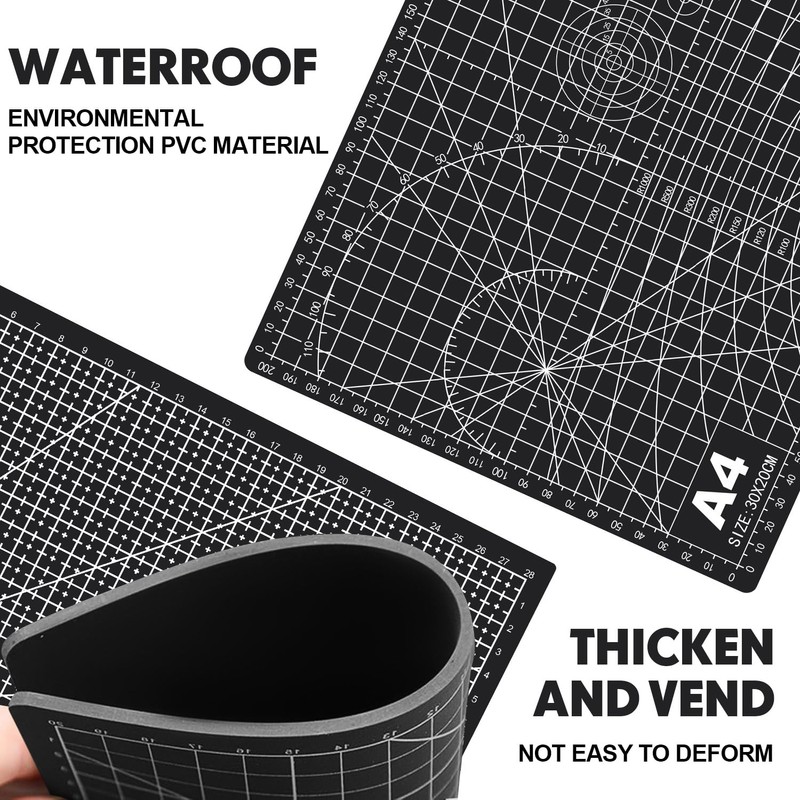 FANFX 44PCS A4 Cutting Mat Kit, Double-Sided A4 Mat for