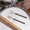 2 x drum brushes, jazz broom, drum stick brush, retractable