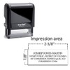 Imprue Rectangular Notary Stamp Self Ink Custom Stamp for New