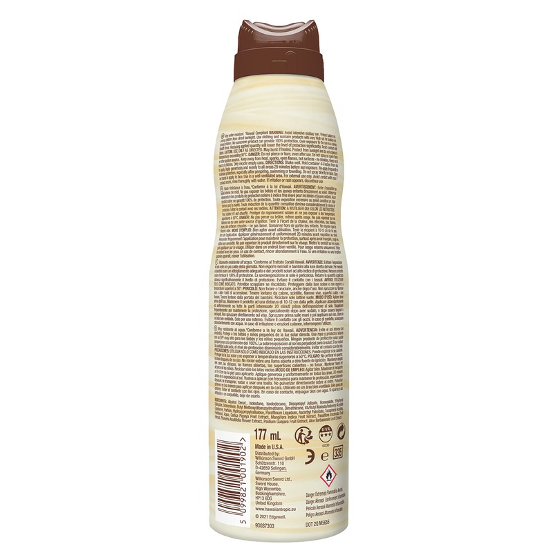 Hawaiian Tropic Silk Hydration Air Soft Spf30 Brume Protectice 177Ml