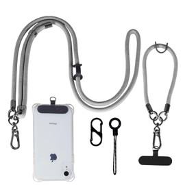Kedelux Phone Strap, Crossbody Wrist Lanyard, Anti-theft, Gray, Large