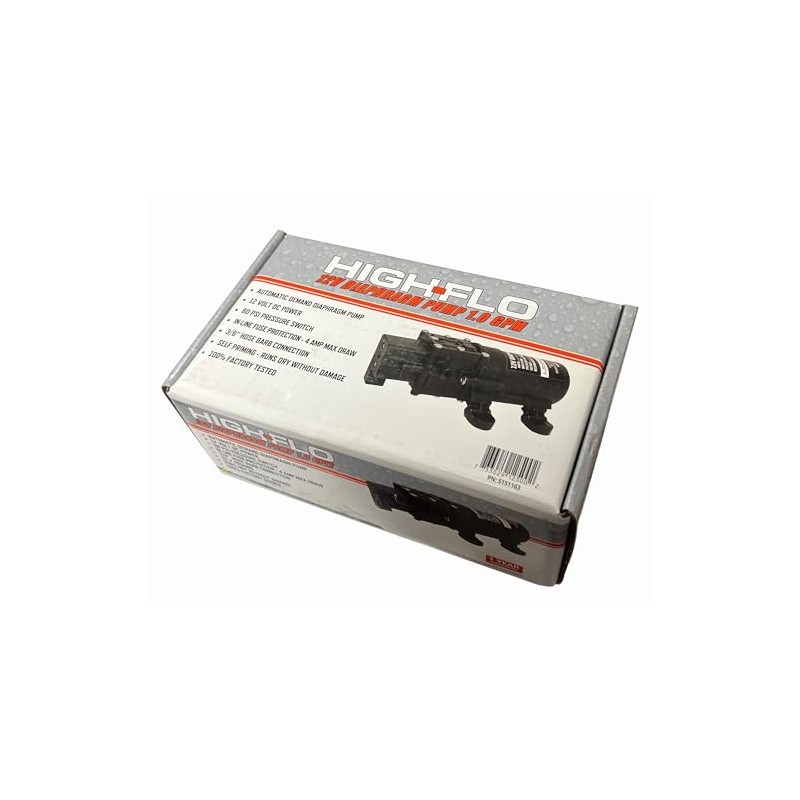Fimco High-Flo 1.0 GPM 60 PSI 12VDC Daiphragm Pump