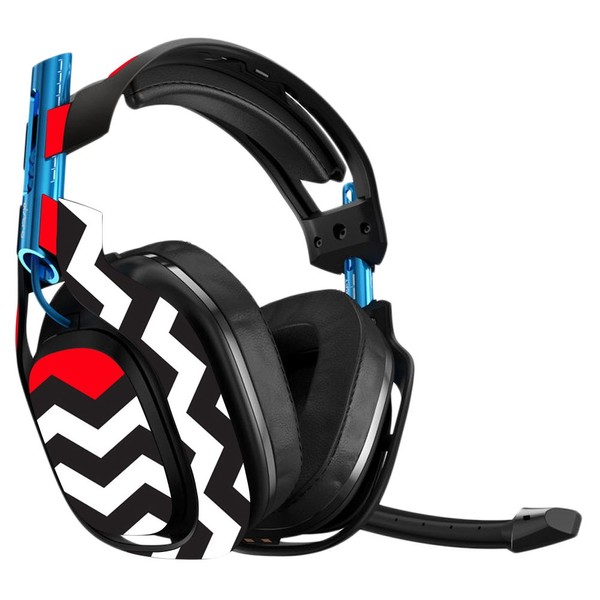 MightySkins Skin Compatible with Astro A50 Gaming Headset - Red