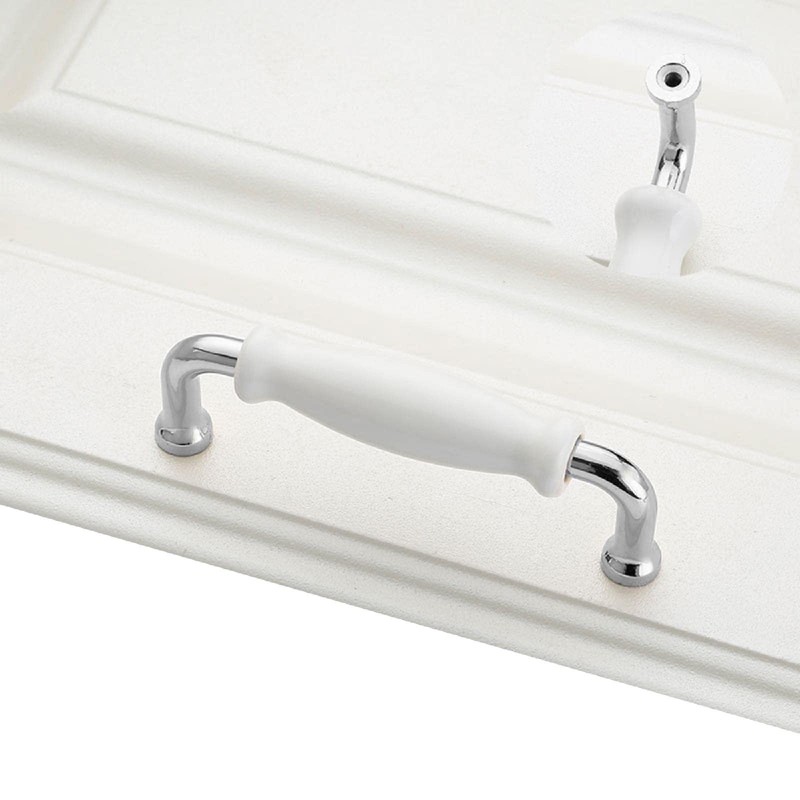2 Pieces Cabinet Handles Ceramic Zinc Alloy Cabinet Handles Kitchen