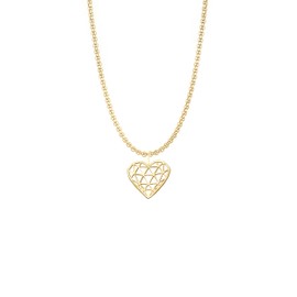 Dustill Necklaces for Women - Heart Mountains | Heart Geometric | Heart World | for Hikers and Nature Lovers Gold and Silver, Stainless Steel