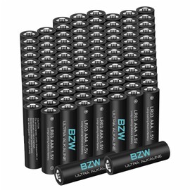 BZW AAA Batteries 100 Pack – 1400mAh, Premium Alkaline 1.5V Triple A Batteries, Ultra Long-Lasting & Leakproof, 10-Year Shelf Life