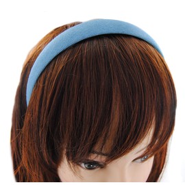 axy Hair Band Vintage Hairband Headband Classic and Fashionable Headband HRK4 (Denim Fabric - Blue)