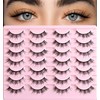 FenixLash False Eyelashes Natural Lashes Wispy Fake Eyelash Cat Eye
