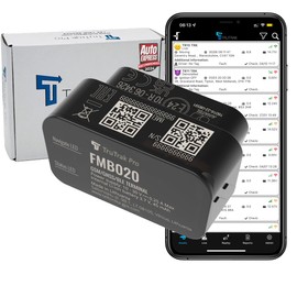 TruTrak Pro – FMB020 Low Profile GPS Tracker - Real Time Vehicle Tracker Device - Van, Motorhome, Tractor, Coach & Car Tracker - PAYG, 12-24V, Self-Install Including SIM & Data