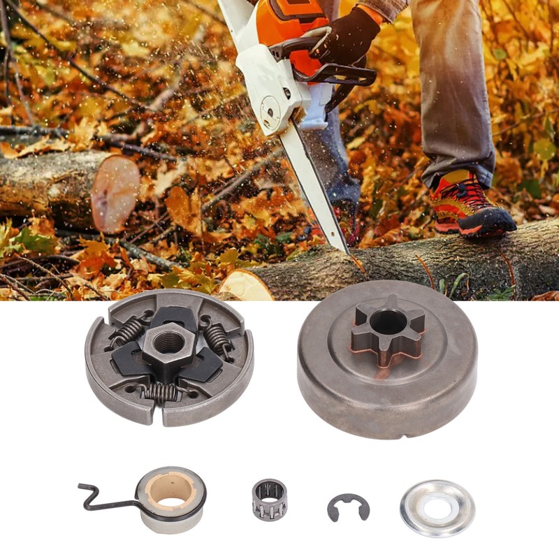 Clutch Kit Set 3/8LP Pitch Spur Sprocket for Stihl 017