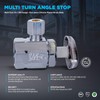 Midline Valve 71112QS-OM-5 Water Supply Stop Valve with Multi-Turn Wheel;