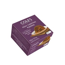 Coles Figgy Christmas Pudding 9.7oz (Pack Of 2)